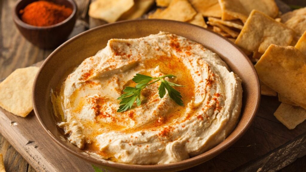 Photo of The Best Creamy Hummus Recipe with Pita Chips 