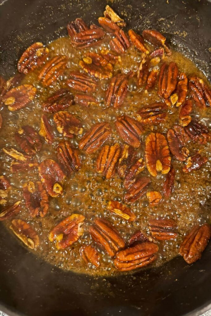 Curried Maple Pecans in the Maple Glaze 