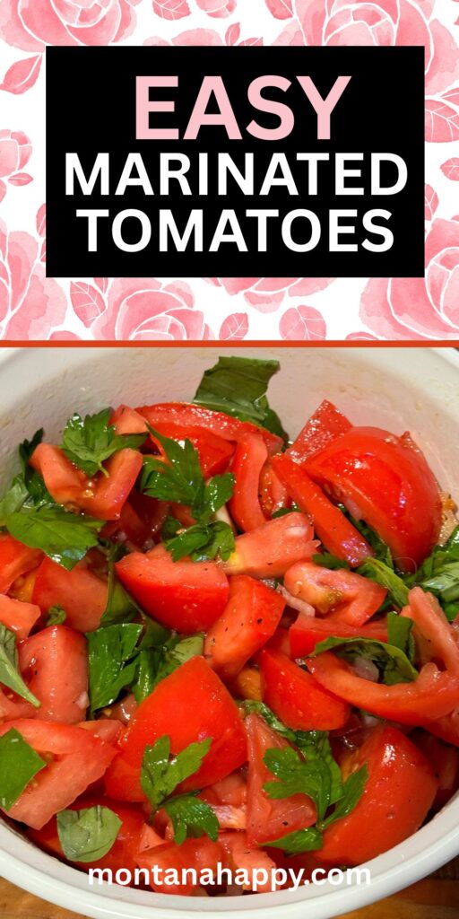 Easy Marinated Tomatoes Recipe - This marinated tomatoes recipe is a summer staple that’s bursting with fresh flavor. Juicy, ripe tomatoes soak up a simple blend of olive oil, vinegar, garlic, herbs, and seasonings, creating a delicious side dish or topping for grilled meats, crusty bread, or pasta. Perfect for garden tomatoes or farmer’s market finds, this easy marinated tomato recipe is a must-try for warm weather meals. Save this flavorful tomato side dish for your next cookout or picnic!
