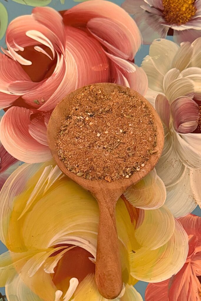 Photo of Creole Seasoning on a Wooden Spoon 