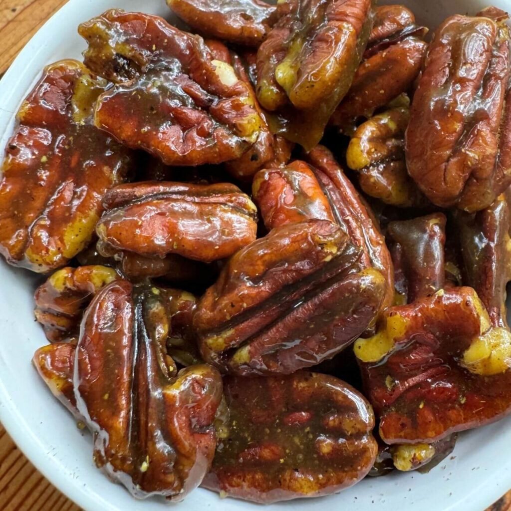 Photo of Curried Maple Pecans Recipe