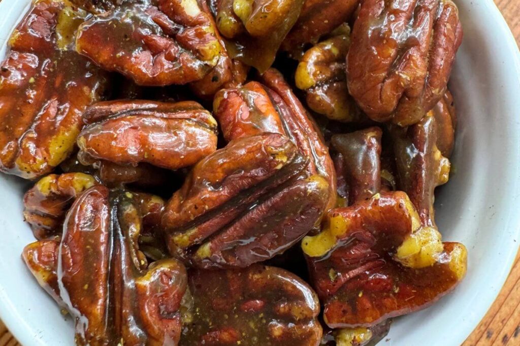 Photo of Curried Maple Pecans Recipe 
