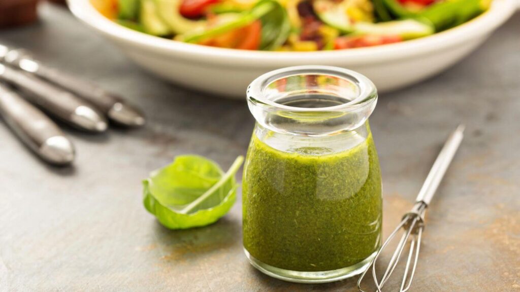 What to do with Basil Leaves - Photo of Basil Herb Vinaigrette Recipe