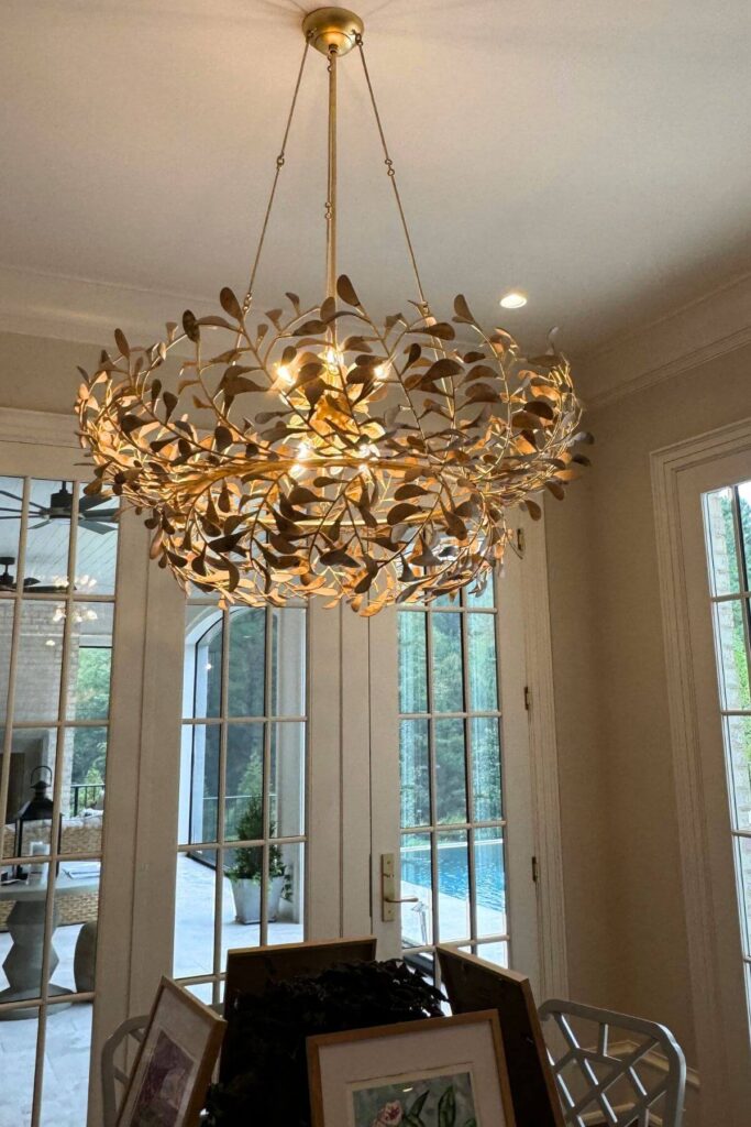 Modern Home Decor Ideas - Modern Brass Chandelier -In open-concept spaces or spaces or dining areas, a statement chandelier can define zones, create ambiance, and spark conversation, making it both functional and artistic.