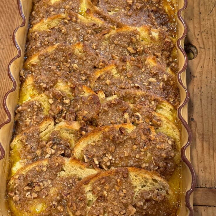 Overnight French Toast Casserole with Praline Topping Recipe