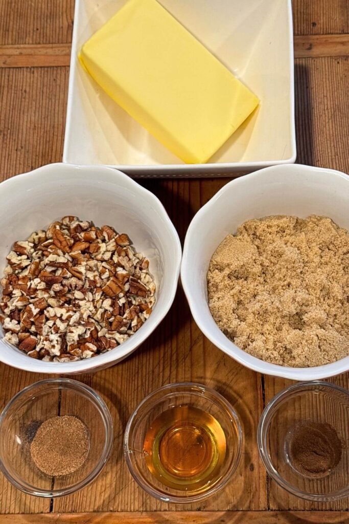 Overnight French Toast Casserole with Praline Topping - Praline Topping Ingredients 