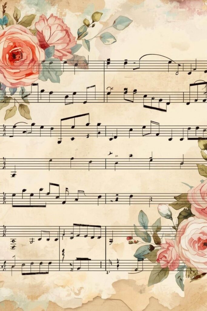 Romanticizing Your Life - Watercolor of Music Notes 