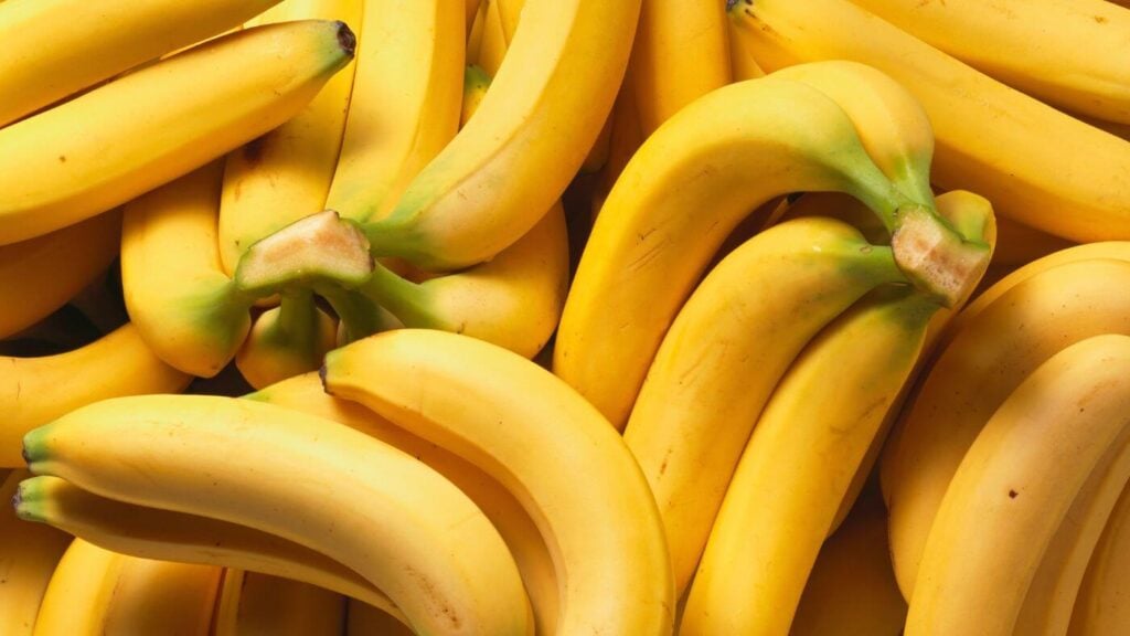 Banana Peel Uses * Photo of Piles of Bananas 