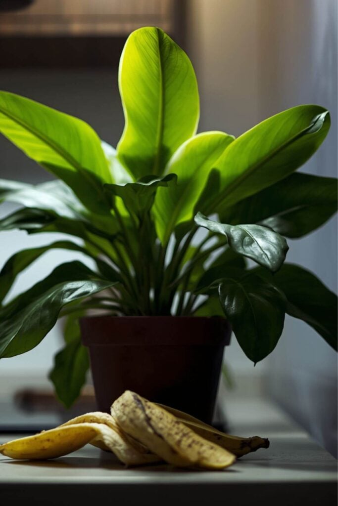 Banana Peel Uses * Polish Houseplant Leaves 