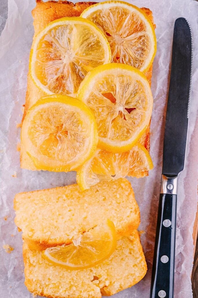 Photo of Candied Lemon Slices on Tea Bread