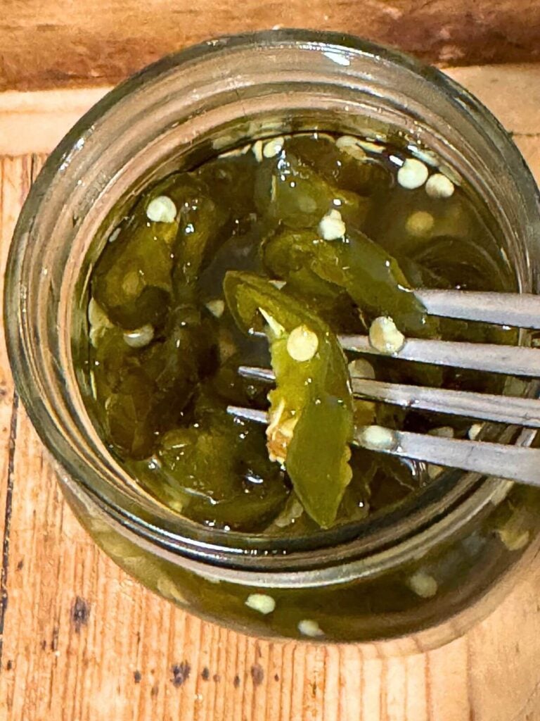 Close-Up Photo of Candied Jalapeños Recipe 