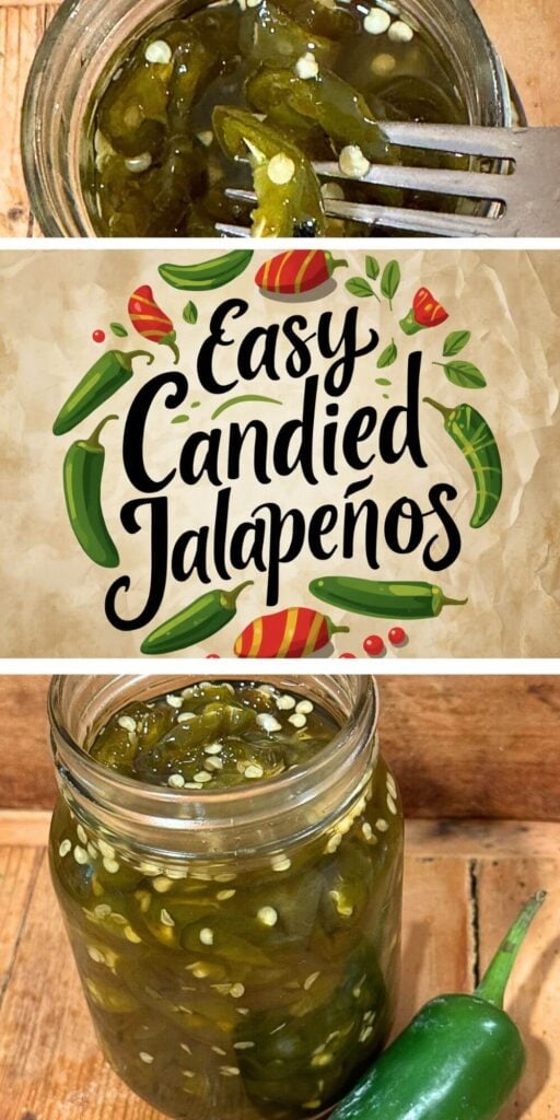 Love a little sweet heat? These homemade candied jalapeños are the perfect balance of spicy, sweet, and tangy flavors. Made with fresh jalapeños simmered in a simple syrup, this easy candied jalapeño recipe creates a delicious topping for burgers, sandwiches, cream cheese and crackers, charcuterie boards, and more. Whether you know them as cowboy candy or candied peppers, these addictive jalapeños are a must-try for anyone who loves bold flavors. Save this easy candied jalapeños recipe for your next appetizer, barbecue, or holiday gathering!