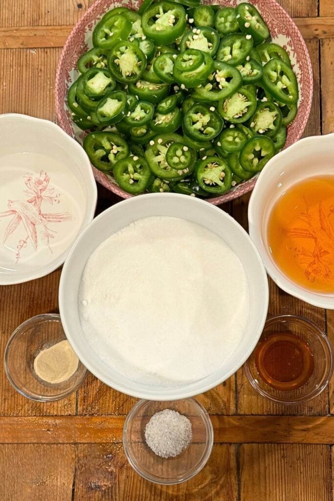 Ingredients for Candied Jalapeños Recipe 