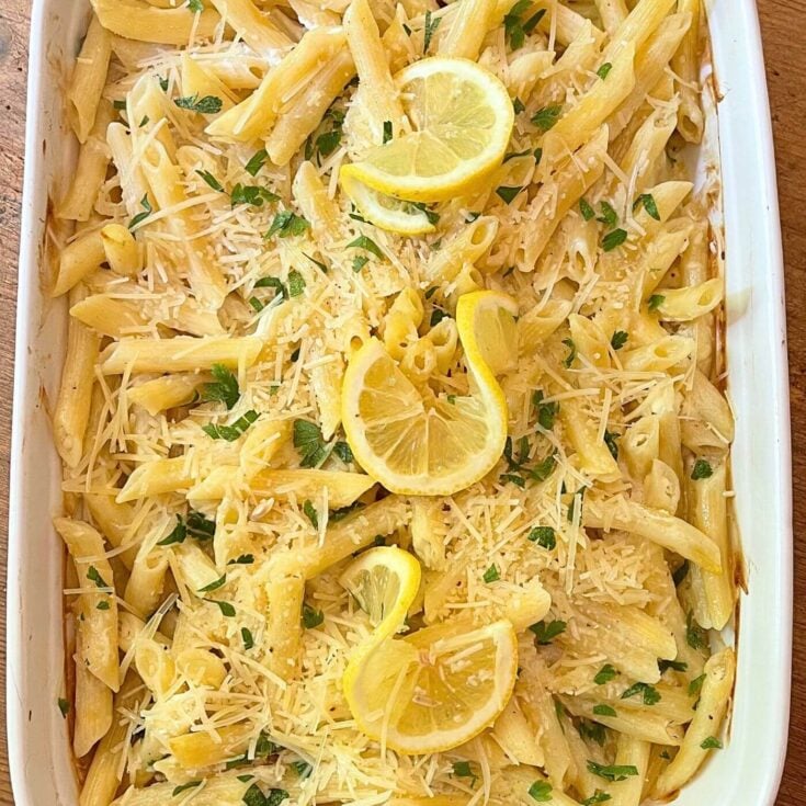 Best Side Dishes for Salmon * Creamy Lemon Noodles Recipe