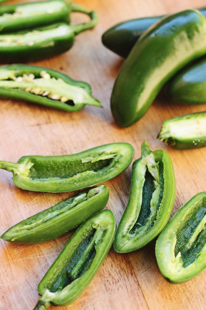 How to Preserve Jalapeños * photo of Sliced Fresh Jalapeños  