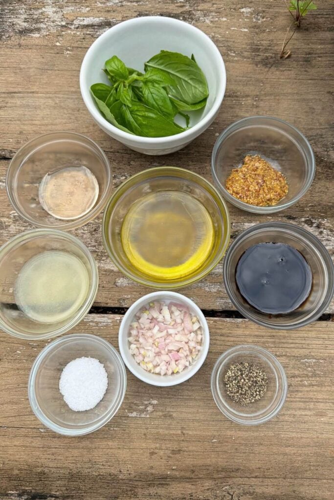 Photos of Peach Caprese Salad for Grilled Chicken Recipe Ingredients