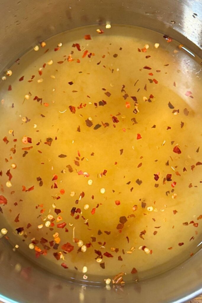 Pickling Brine for Quick Pickled Roasted Strawberry Jalapeños