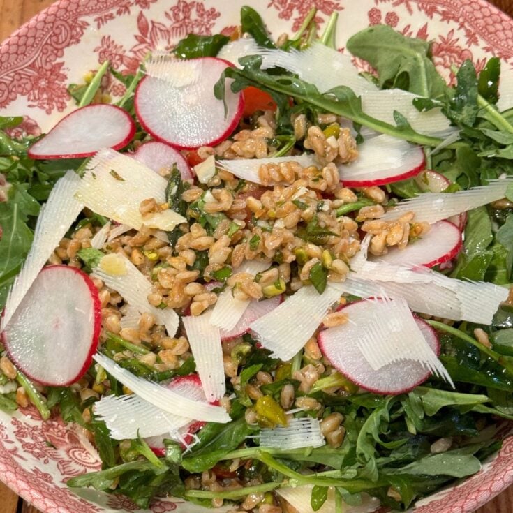 The Best Side Dishes for Salmon * Photo of Charlie Bird's Farro Salad Recipe