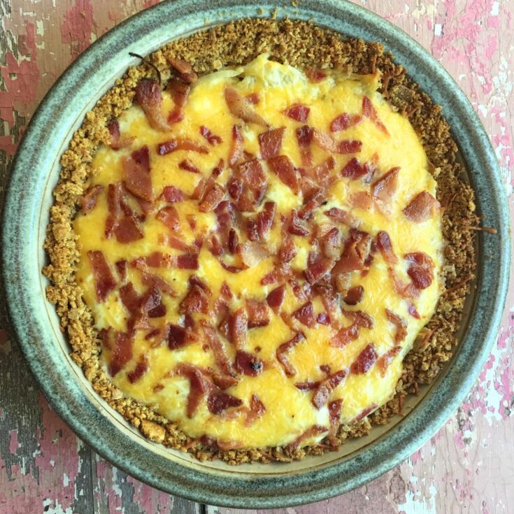 The Best Side Dishes for Salmon * Photo of Sour Cream Bacon Onion Tart Recipe