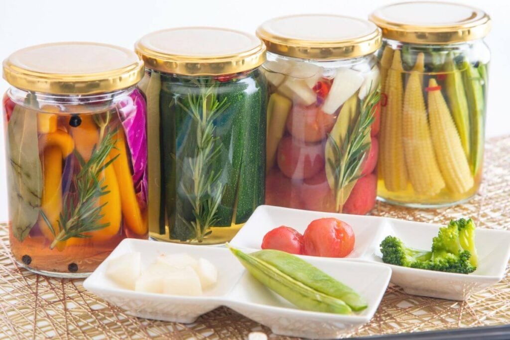Ultimate List of Quick Pickle Recipes * Photo of Various Quick Pickled Vegetables 