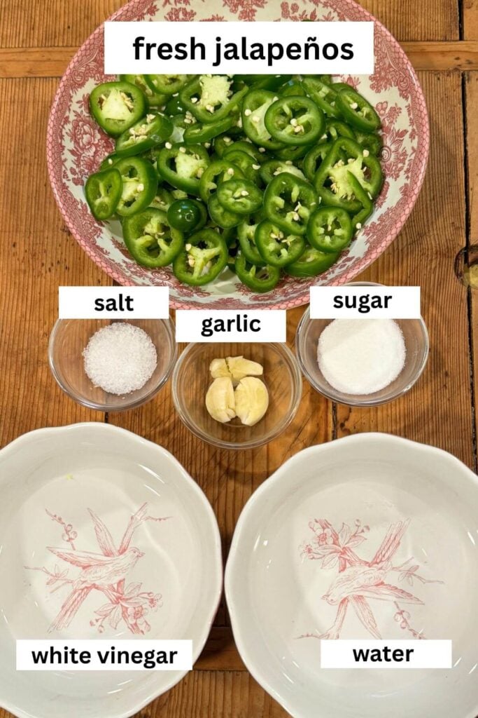 Photo of Ingredients for Quick Pickled JalapeƱos Recipe