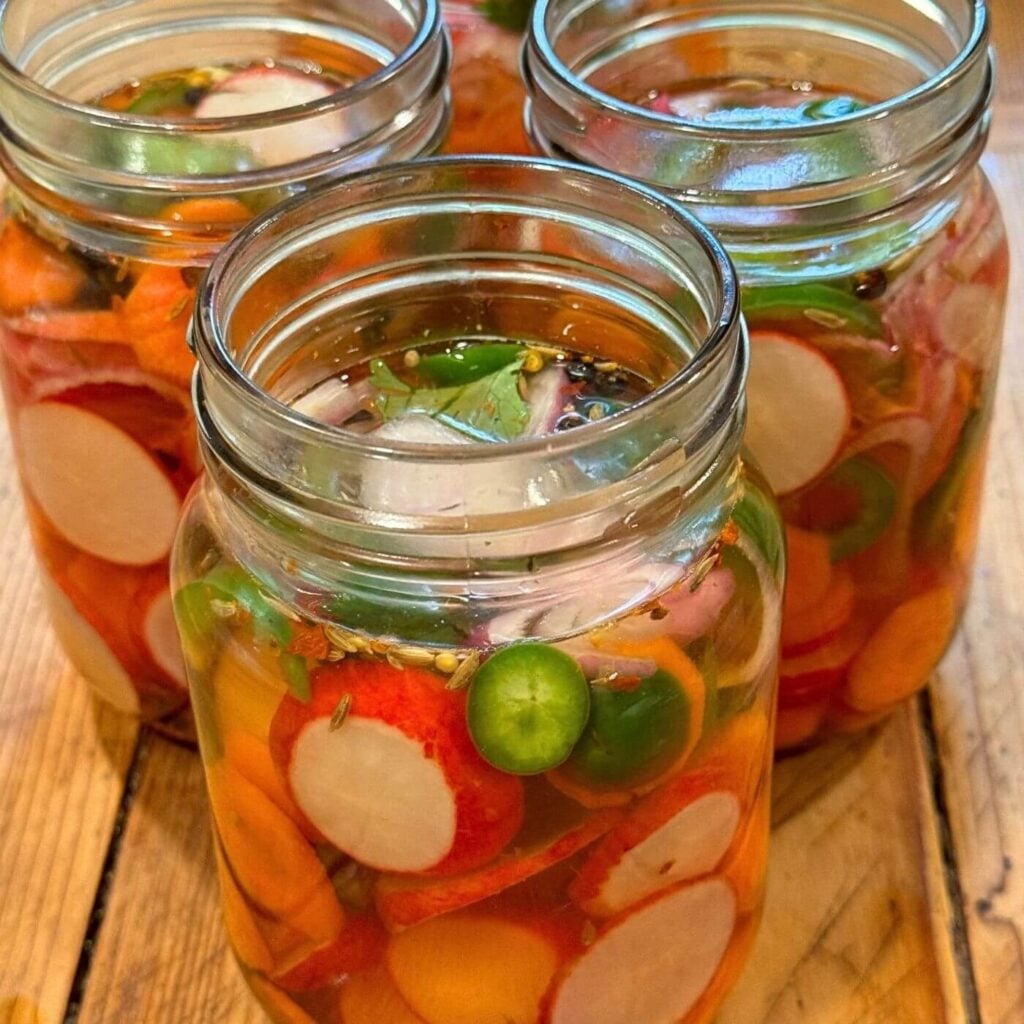 Photo of Taco Quickles in Mason Jars