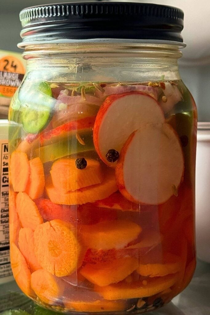 Phot of Taco Quickles in the Refrigerator 