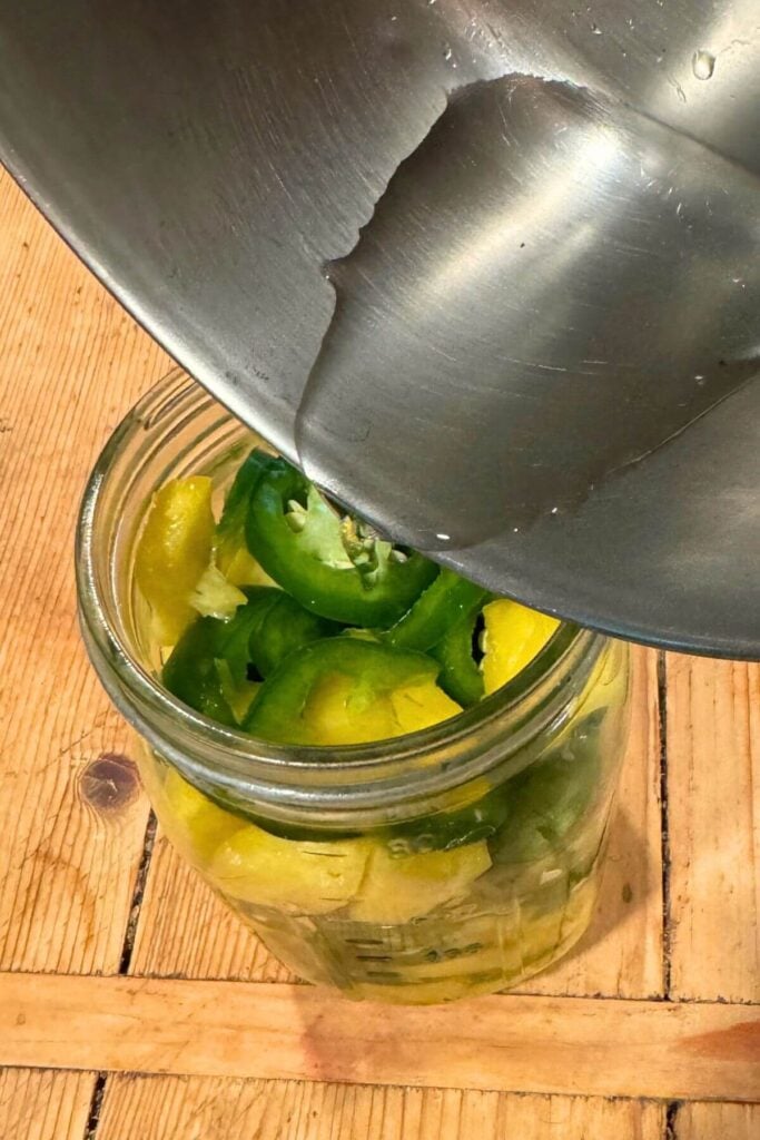 Photo of Quick Pickled Pineapple and JalapeƱos and Brine