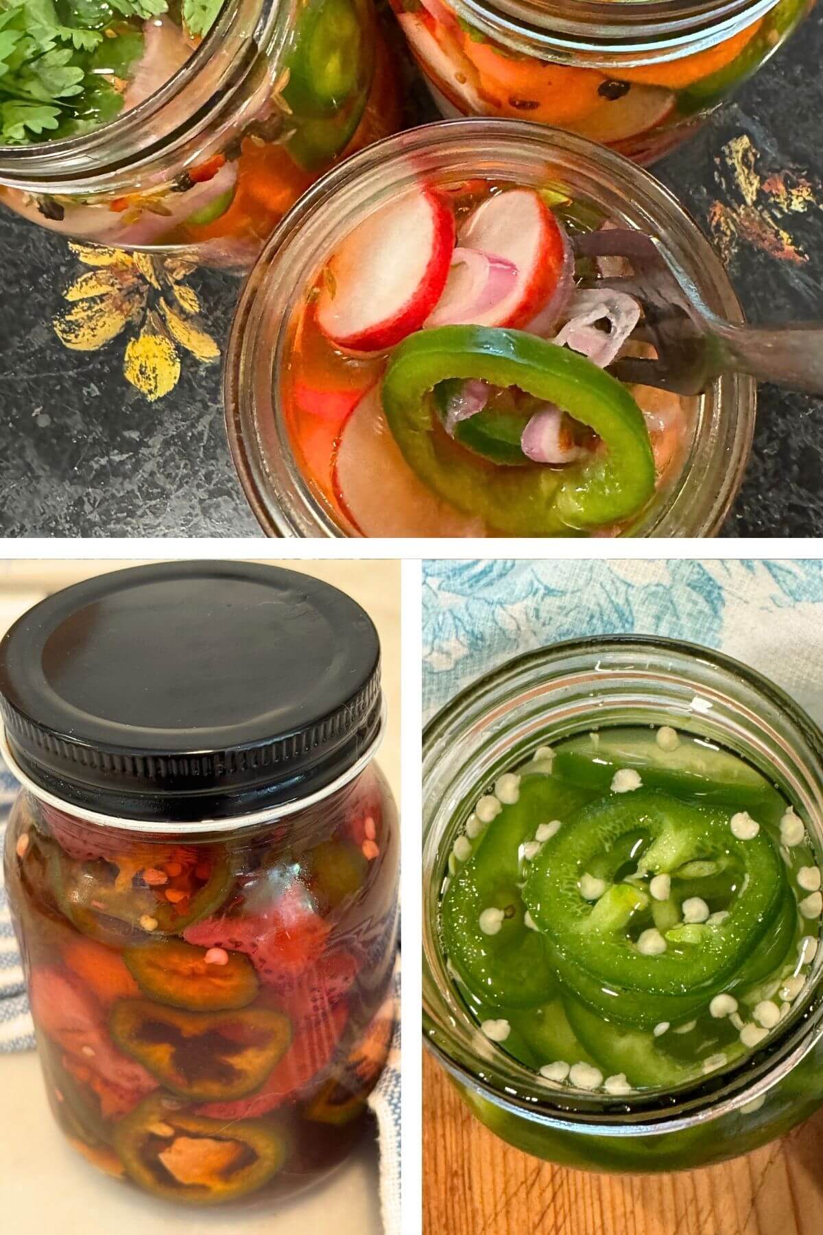 Quick Pickled Jalapeño Recipes * Photo of Three Pickled Jalapeño Recipes  