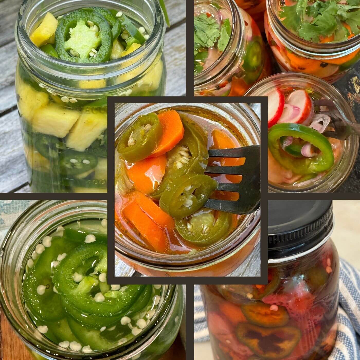 Quick Pickled Jalapeño Recipes * Photo of Three Pickled Jalapeño Recipes